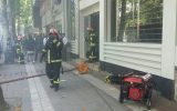 آتش گرفتن یک بانک در خیابان شریعتی